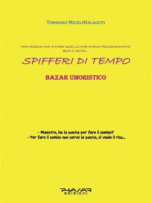 cover image of Spifferi di tempo